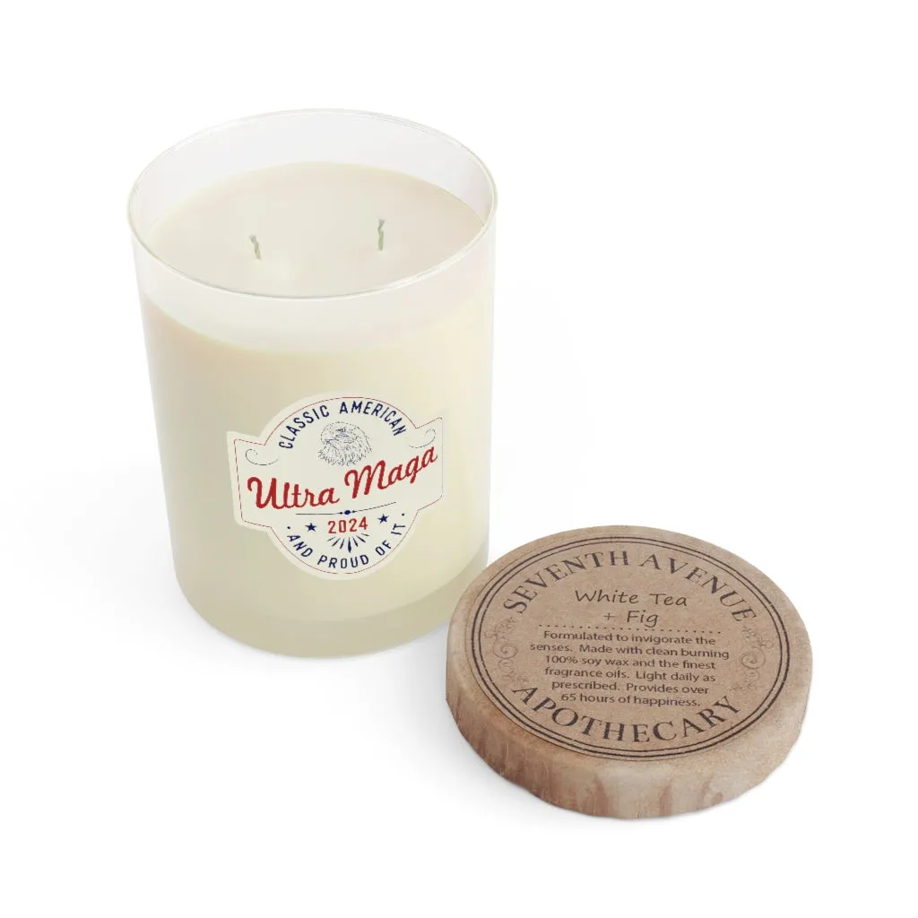 Ultra MAGA "Classic American and Proud of It" Scented Candle - Full Glass, 11oz (3 Scents)