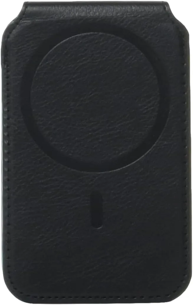 umoven Wallet for Men - Pop Up Case, Cash Slot, and Credit Card Slot - Slim Aluminum Wallet with RFID Blocking, Minimalist Leather Wallet Front Pocket with ID Window (Black)